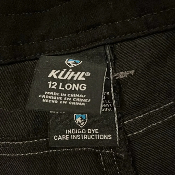KUHL Legendary Pants Denim Black Jeans Size 12 Long - Picture 3 of 11